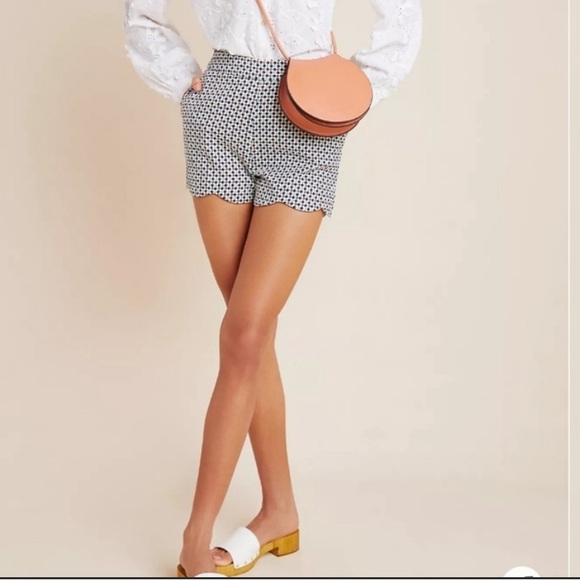 Anthropologie Pants - Anthropologie Georgie scalloped shorts